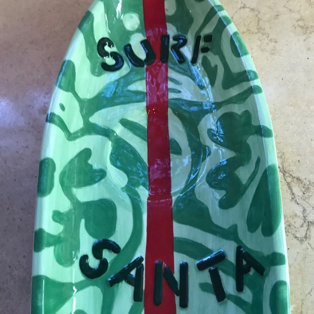 Surf Santa serving dish